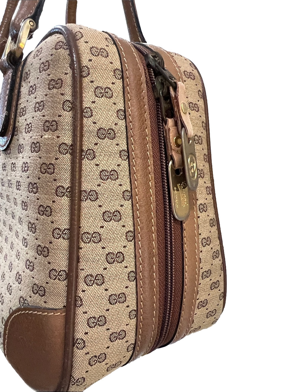 Gucci Micro GG Monogram Top Handle Bag Vintage - Picture 4 of 17